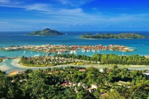Aerial-view-on-the-coastline-of-the-Seychelles-Islands-and-luxury-Eden-Island-from-Victoria-viewpoint-in-Mahé-Copy