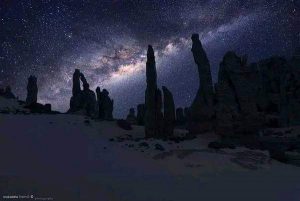 Night sky over the Algerian 🇩🇿 Desert.