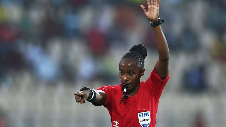 Salima Rhadia during the FIFA World Cup game between defending champions France against Australia on Tuesday, November 23