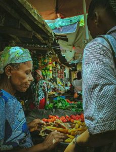 The Local market in Calabar Nigeria.