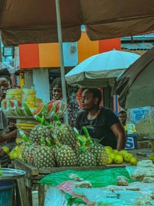 The Local market in Calabar Nigeria.