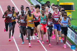 Uganda's Cheptegei wins 10,000m world title three times in a row