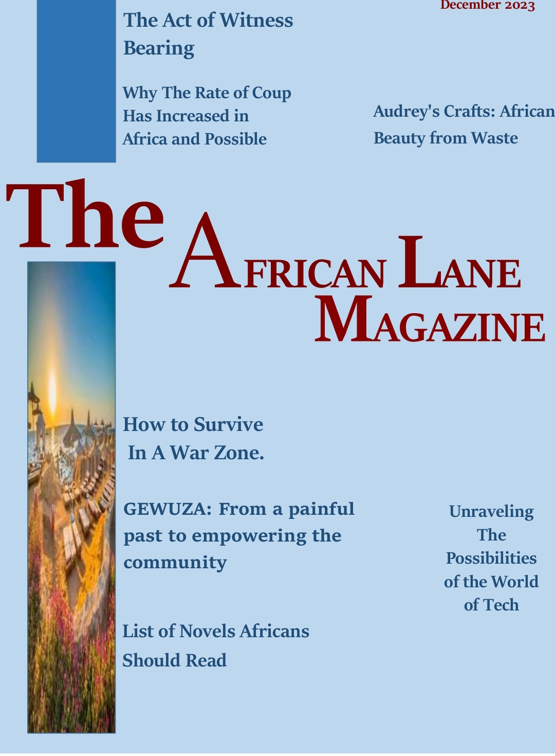 The African Lane Magazine's third Edition
