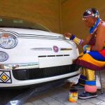 Meet South African Artist Esther Mahlangu (87) Who Decorates Cars and Houses from Her Ndebel Heritage