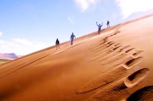 The sand dunes of Namibia and Angola are some of the most dramatic and iconic landscapes in the world.